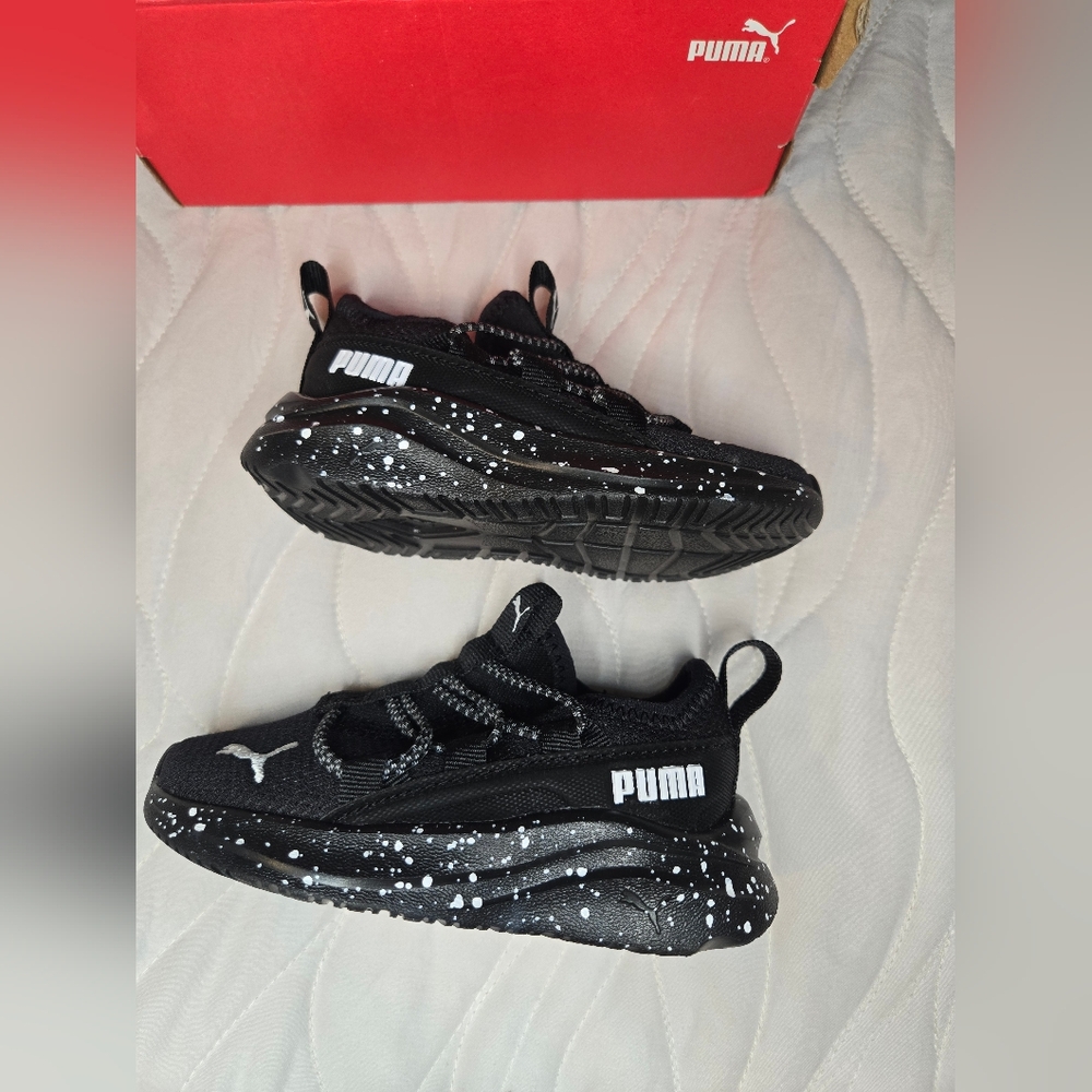 Children Unisex Shoes PUMA‎ Kids One4All Slip-On Galaxy (Toddler) 6C Black NEW